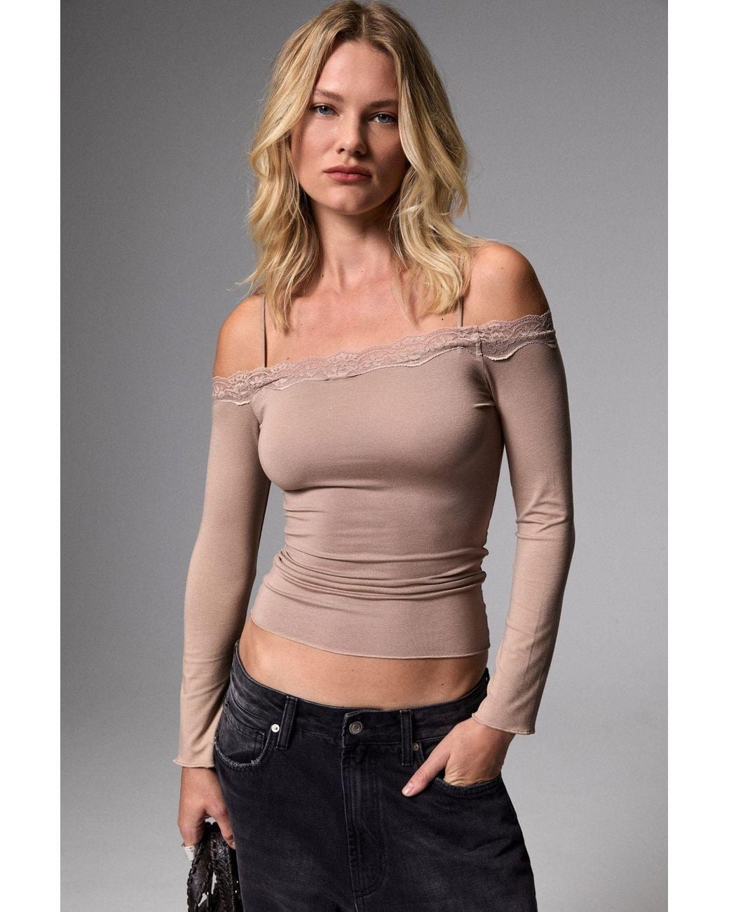 Grimelange Natural Simple Relaxed Fit Blouse