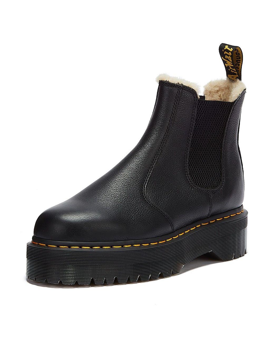 Dr. Martens Shop Voor 2976 Quad Pisa Gevoerde Zwarte Laarzen in het Black