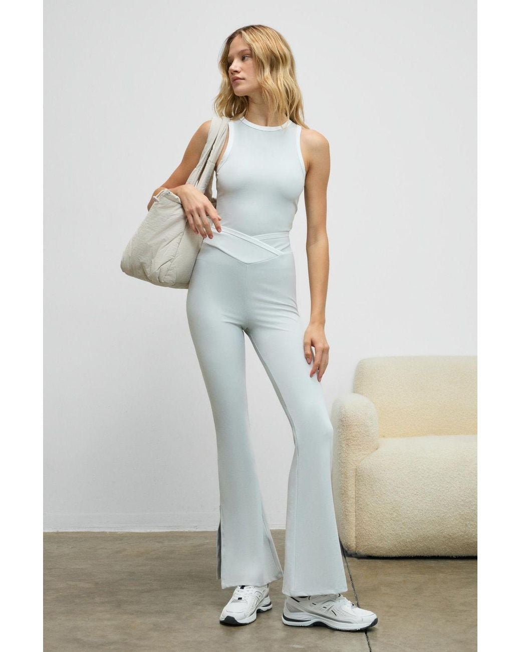 Grimelange Multicolor High Waist Flare Leggings
