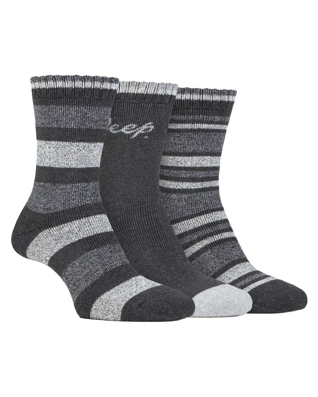 Jeep Gray Walking Boot Socks