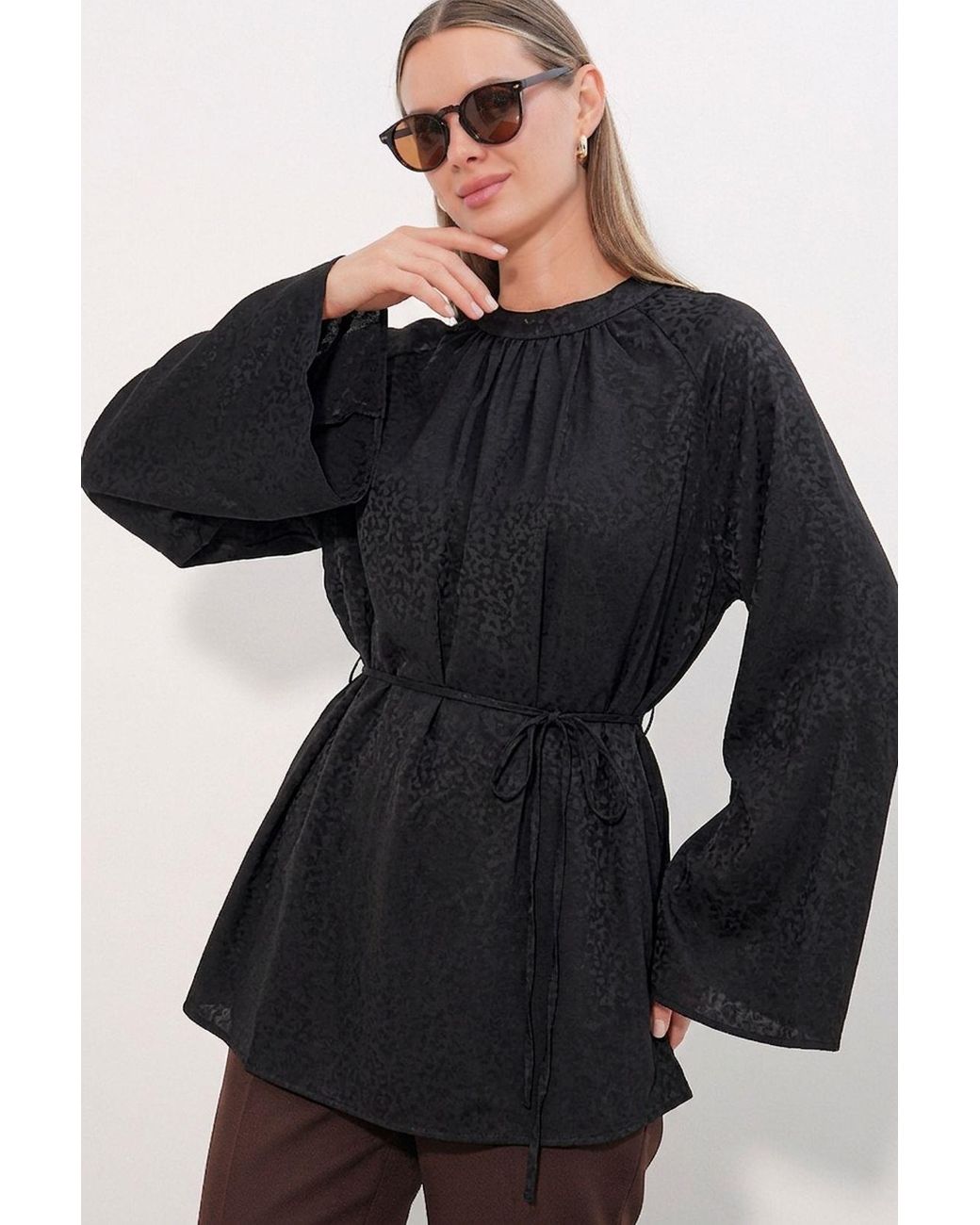 Bigdart Black Viscose Top