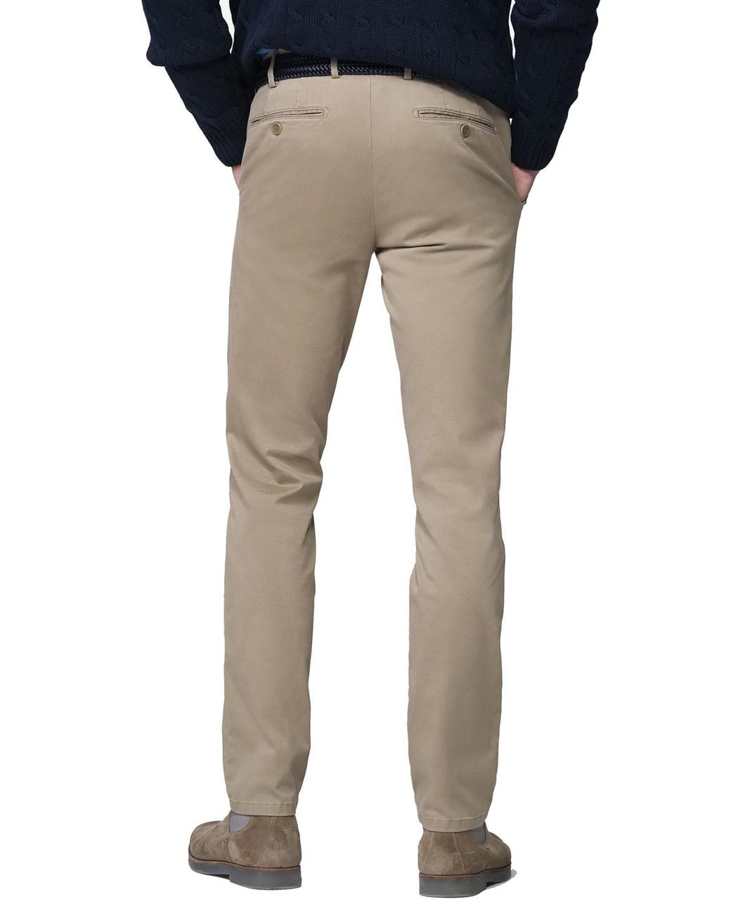 Meyer Bonn Broek Flatfront Model in het Gray voor heren