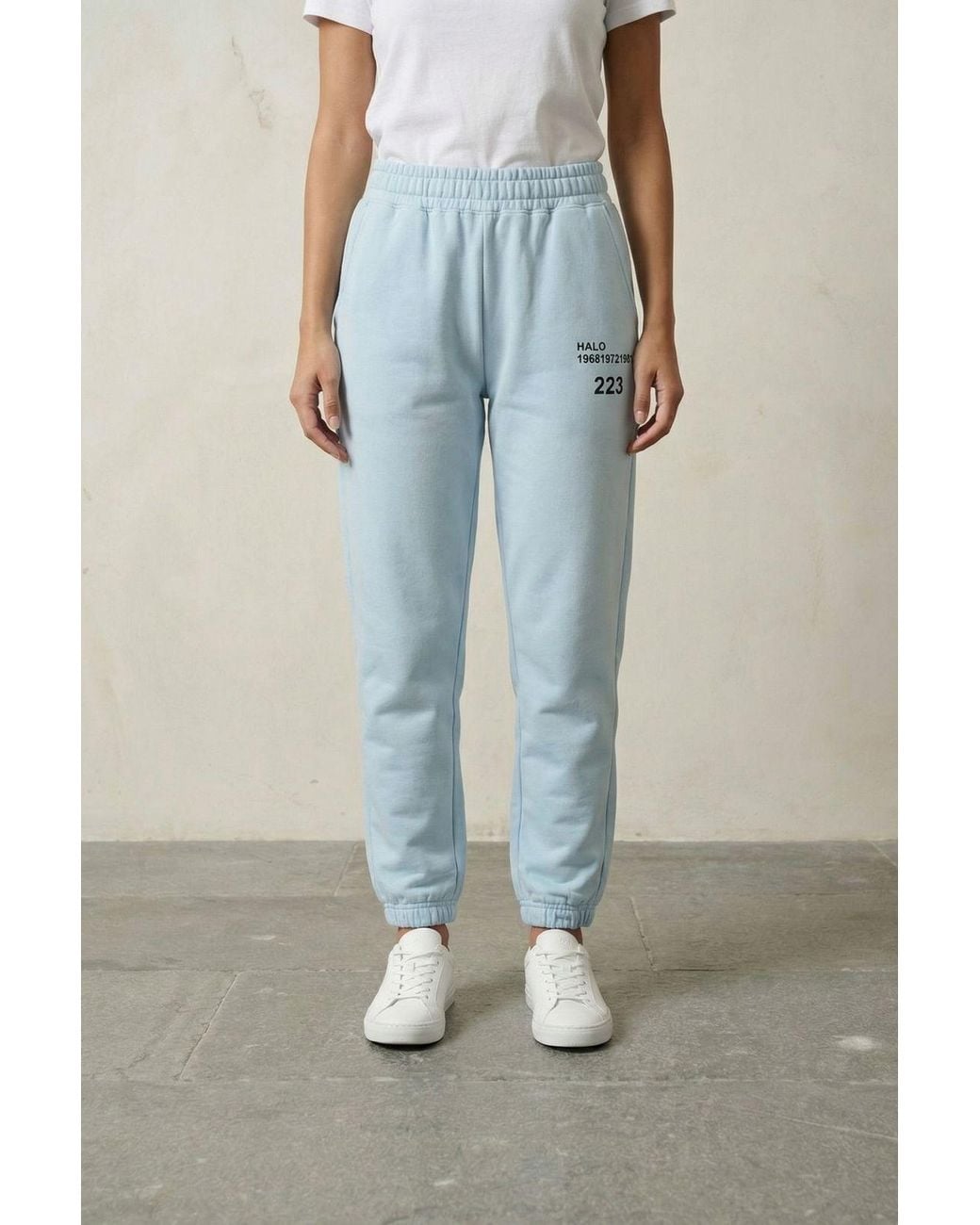 My Fashion Natural Mid-Waist Printed Cotton Lycra Joggers