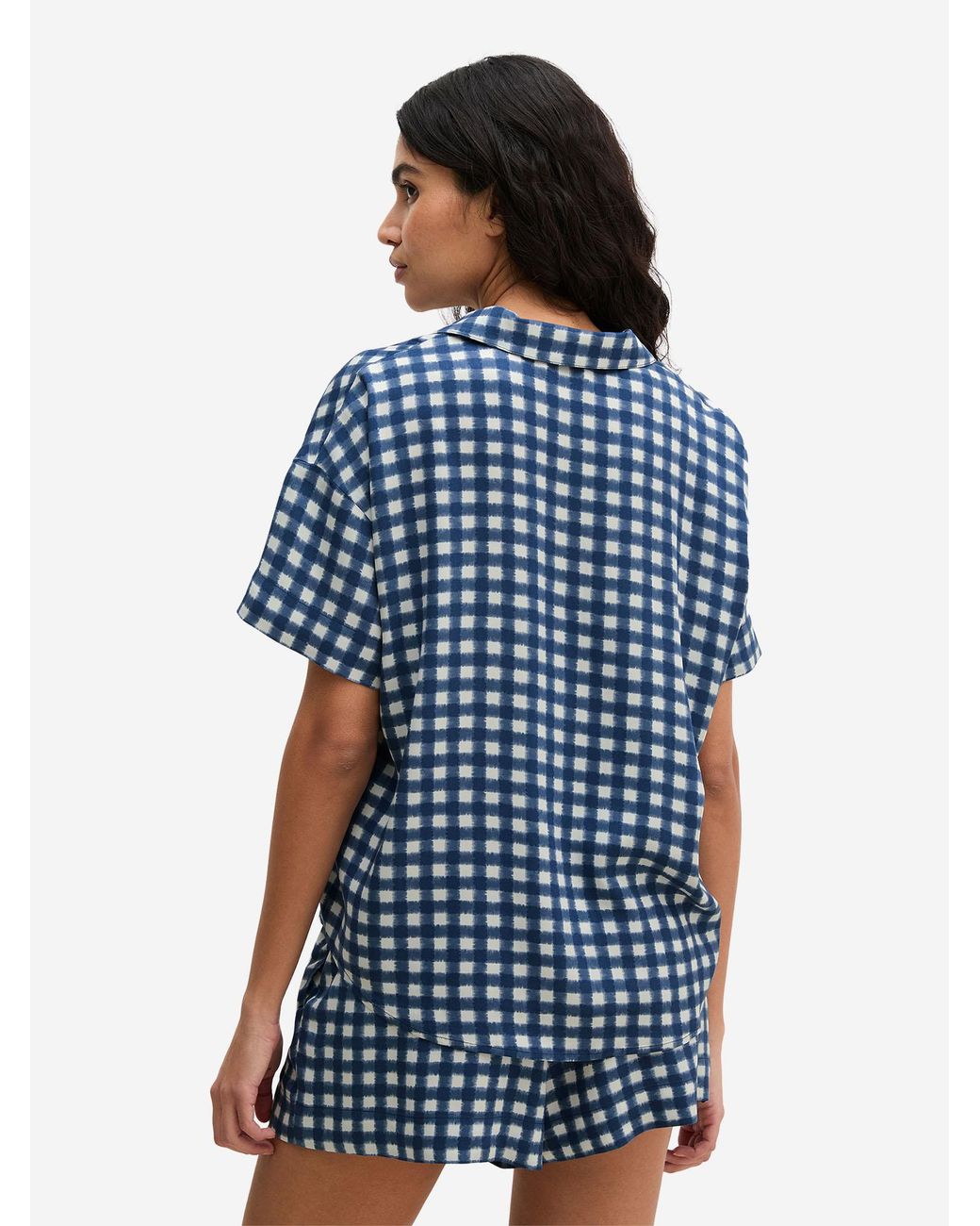 Marc O' Polo Marc O'Polo Vrouwen Pyjama Top Mix N Match in het Blue