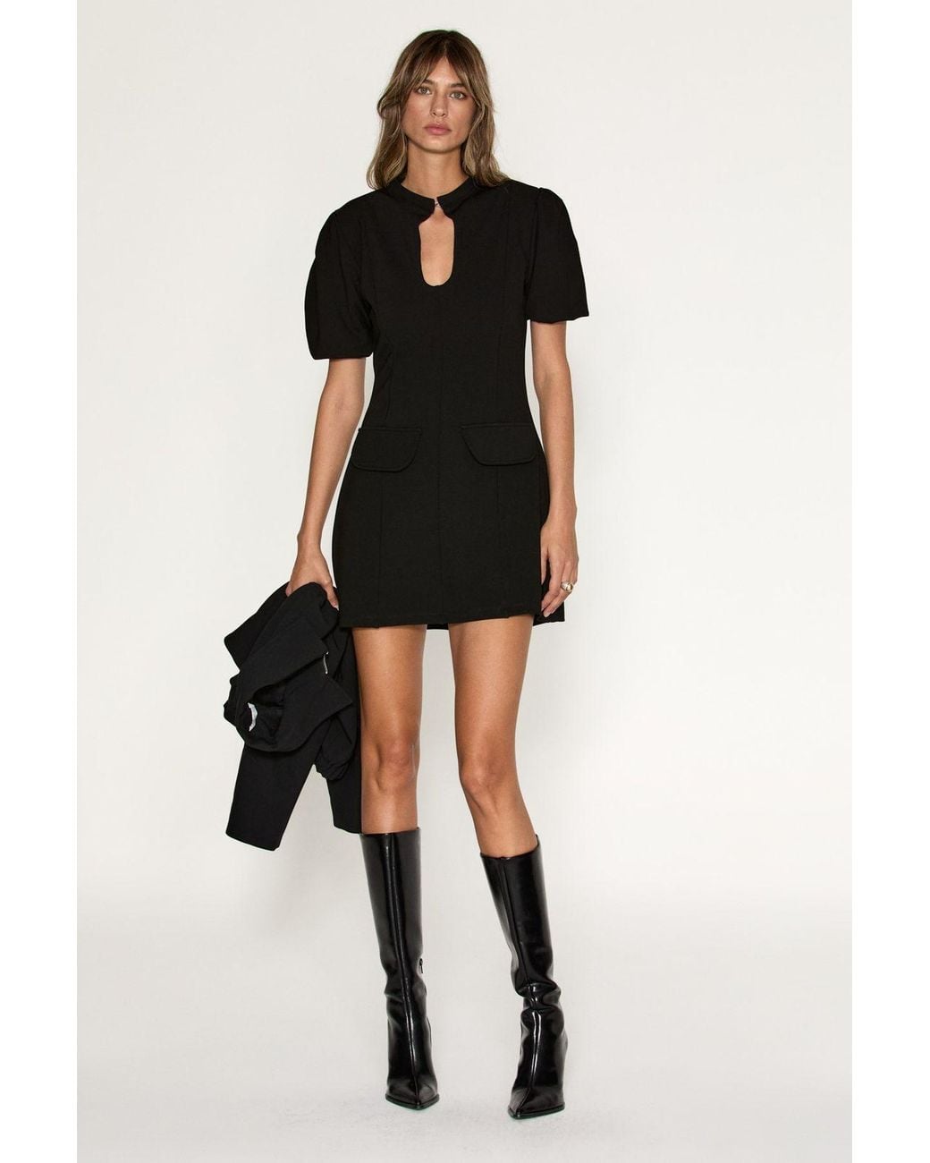 Grimelange Black Short Mini Skirt