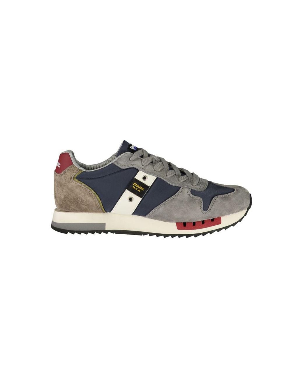 Blauer Polyurethaan Sneaker in het Gray voor heren