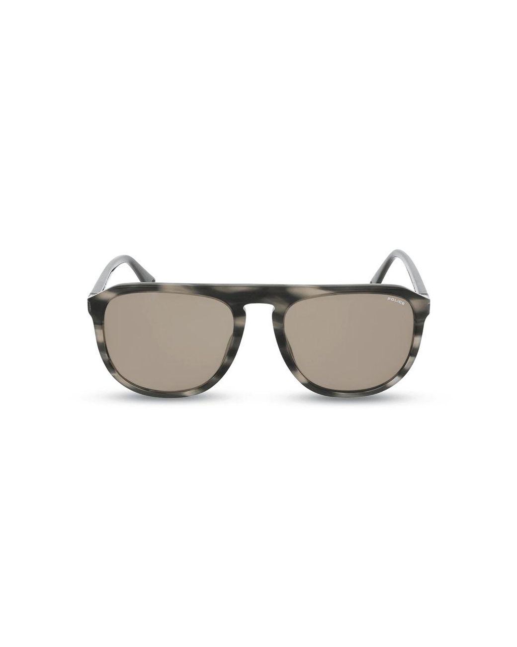 Police Metallic Brown Acetate Sunglasses for men