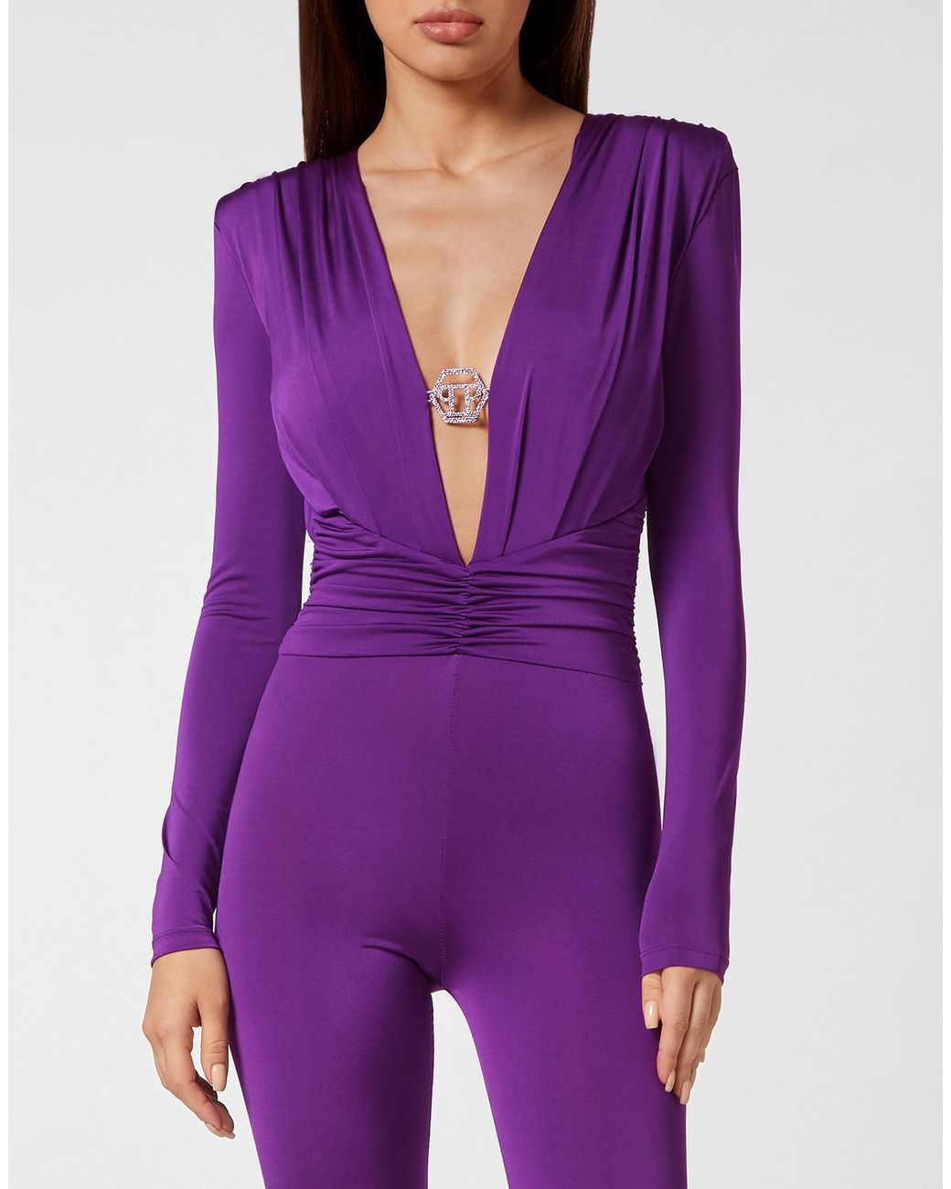 Philipp Plein Jumpsuit in het Purple