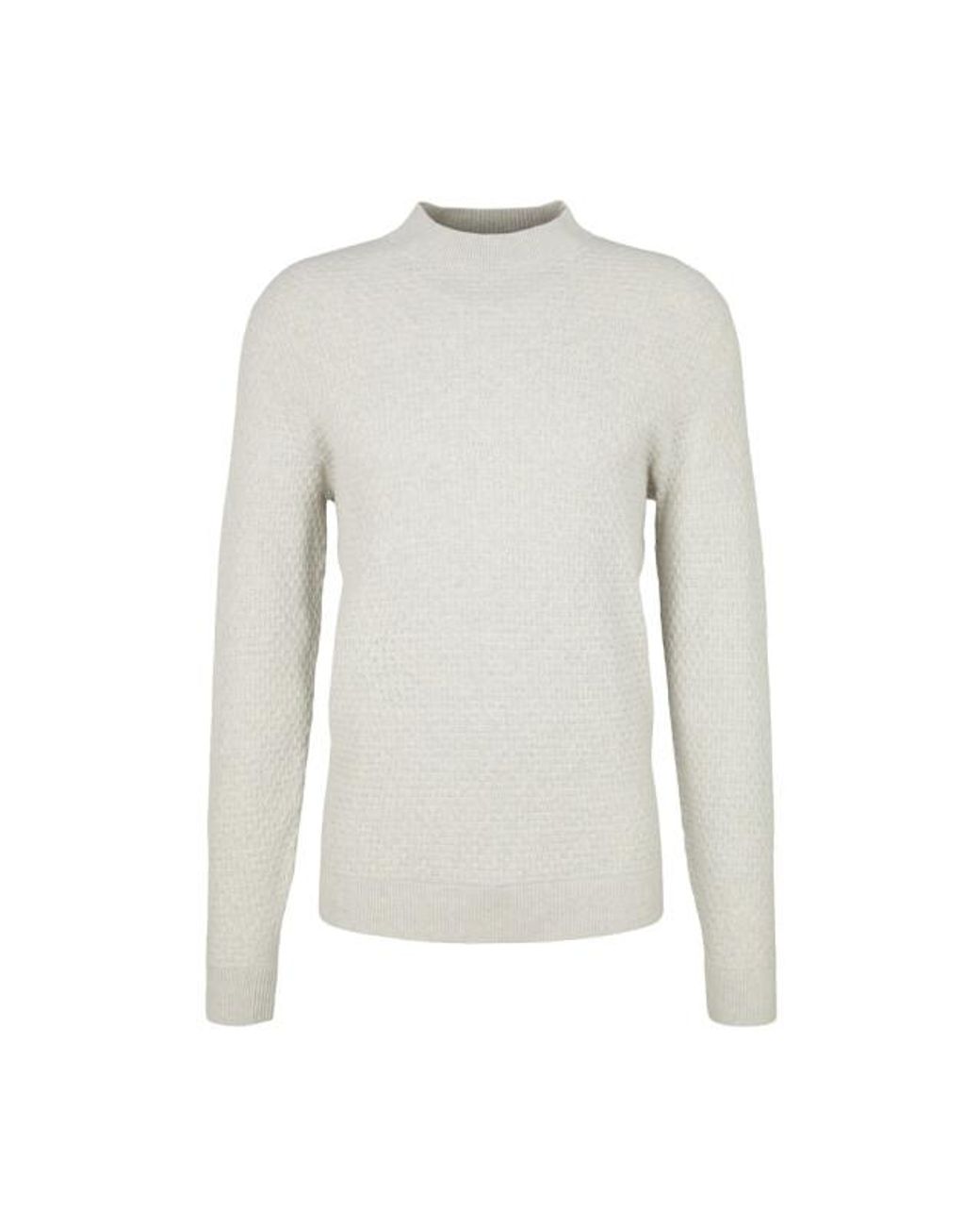 Tom Tailor Structured Crew Neck Licht in het Gray voor heren