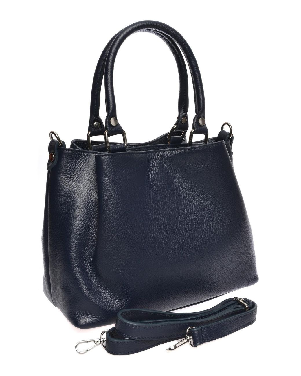Roberta M Blue Rindsledertasche