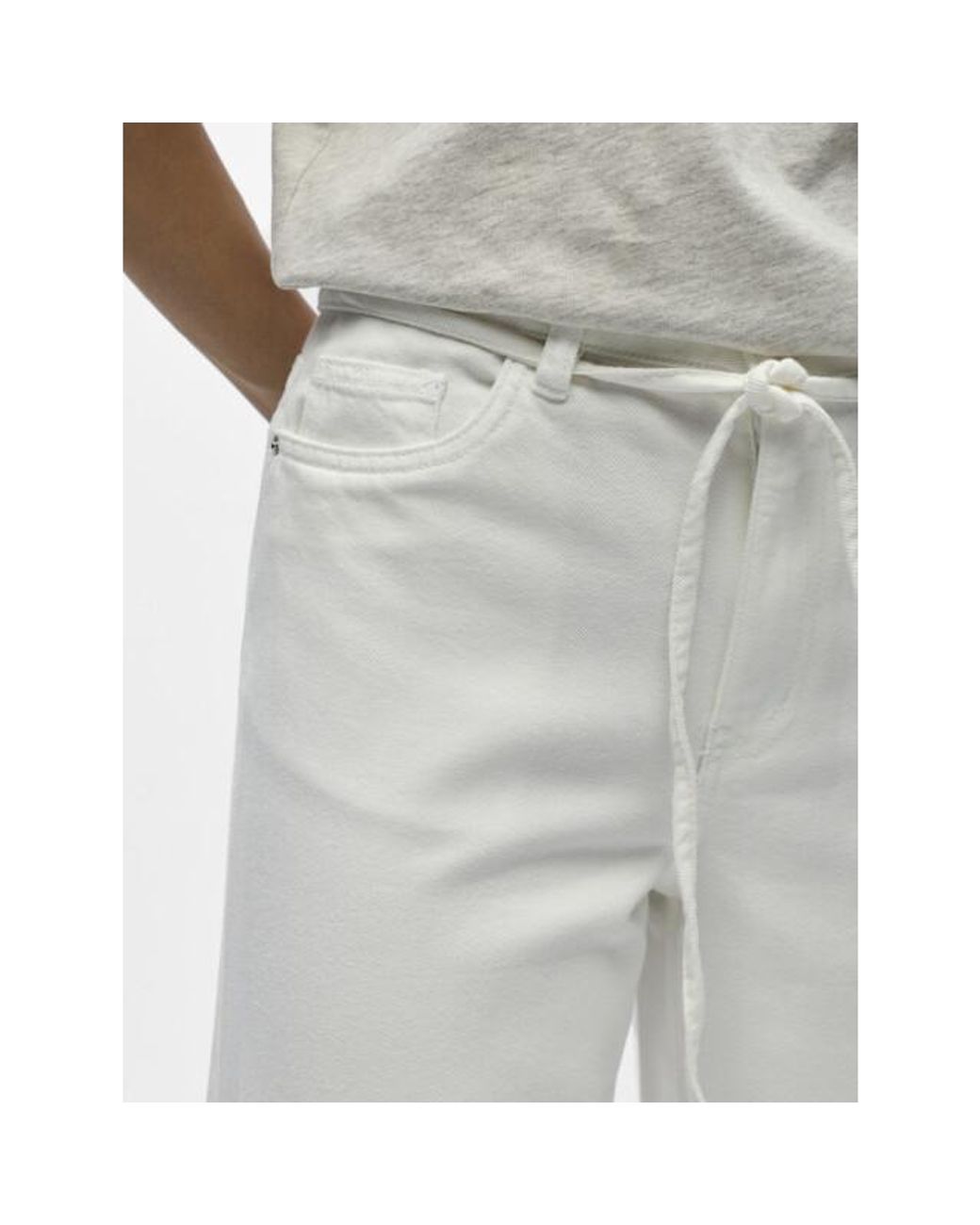 Object Objrosie Mw Wide Jeans Noos in het Gray