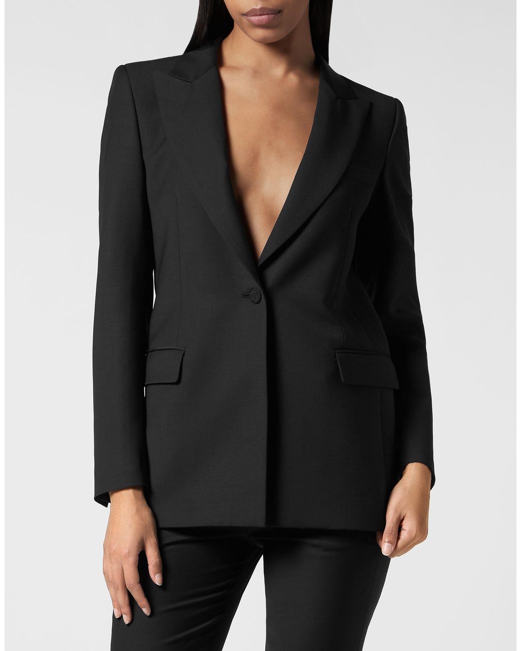 Philipp Plein Blazer Skull in het Black