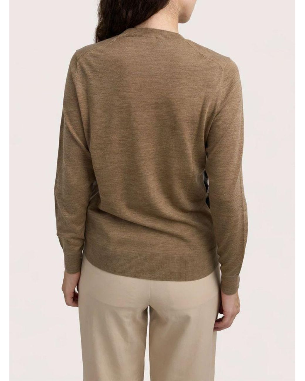 Burberry Sweatshirt Melange in het Natural