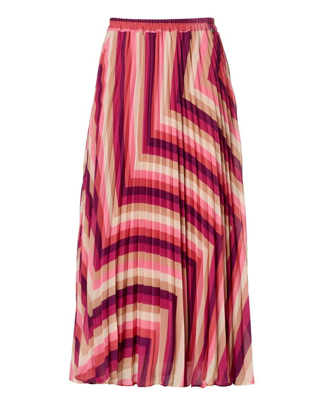 Mart Visser Lara Plisse Rok Licht Berry Multi in het Pink