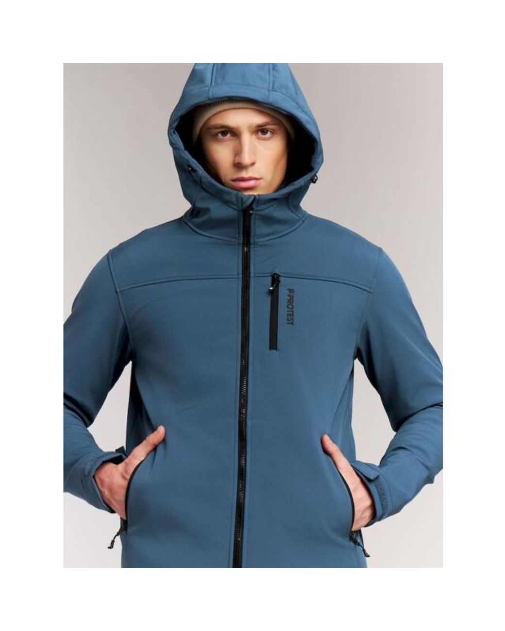 Protest Kagu Outdoor Softshell Jacket Functioneel Jack in het Blue voor heren