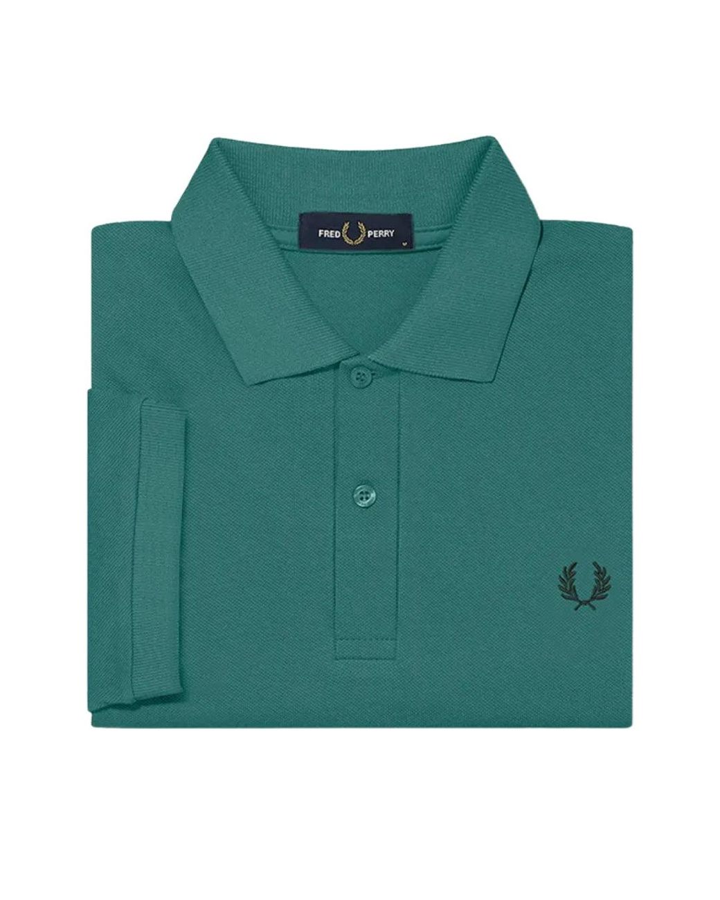Fred Perry Deep Mint Poloshirt in het Green