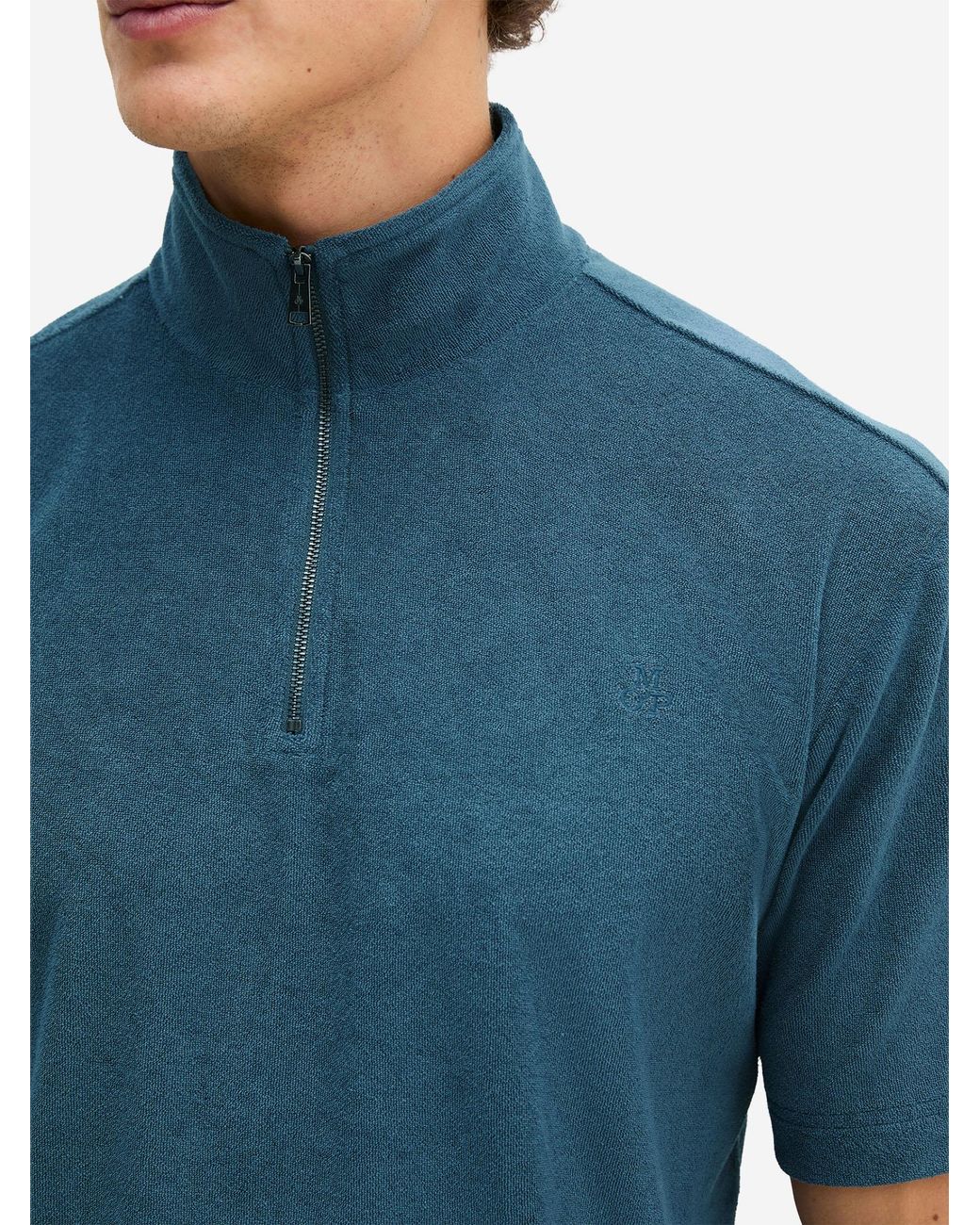 Marc O' Polo Marc O'Polo Mannen T-Shirt Mix N Match in het Blue voor heren