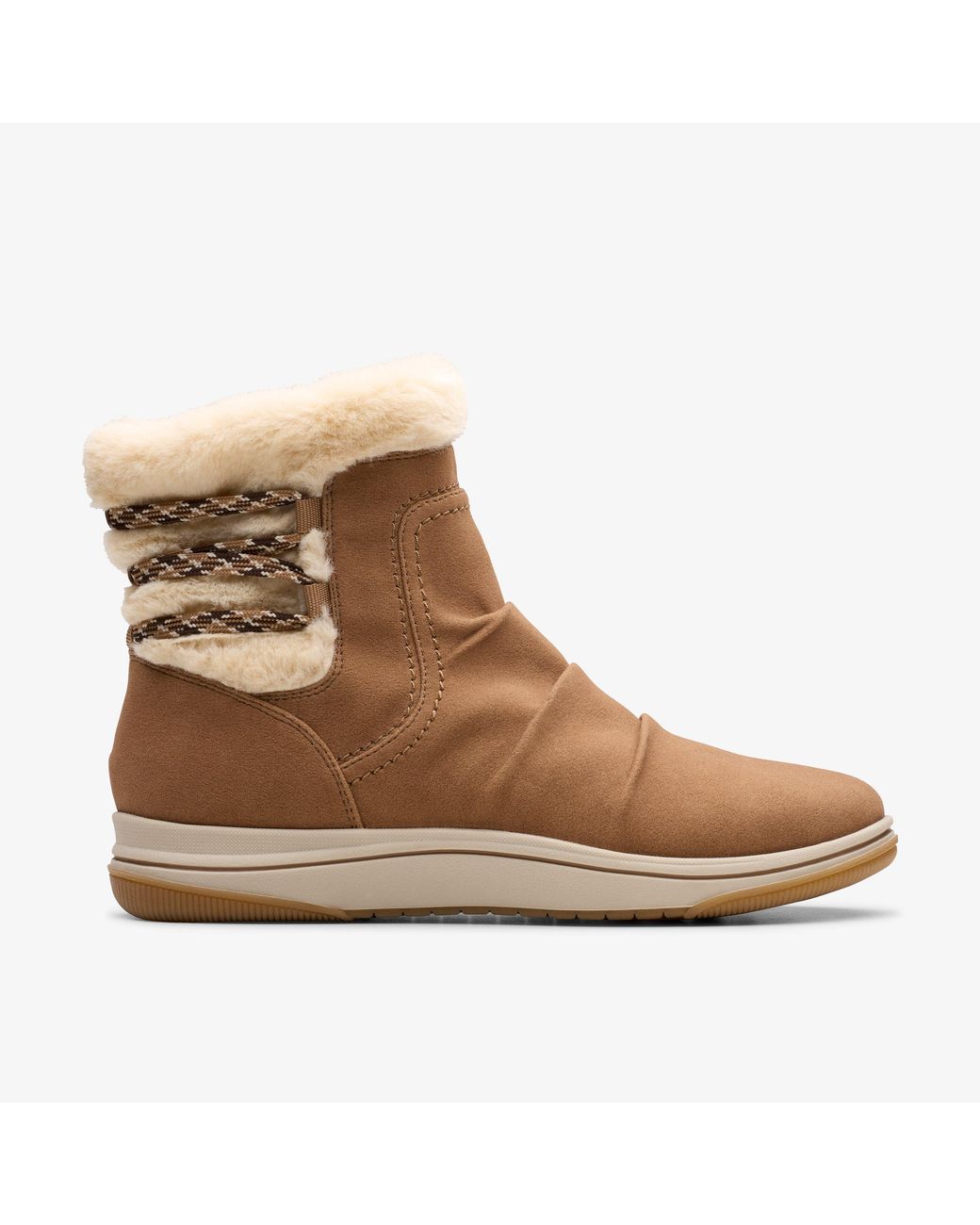 Clarks Brown Brinkley Cozy Dark Sand Boots