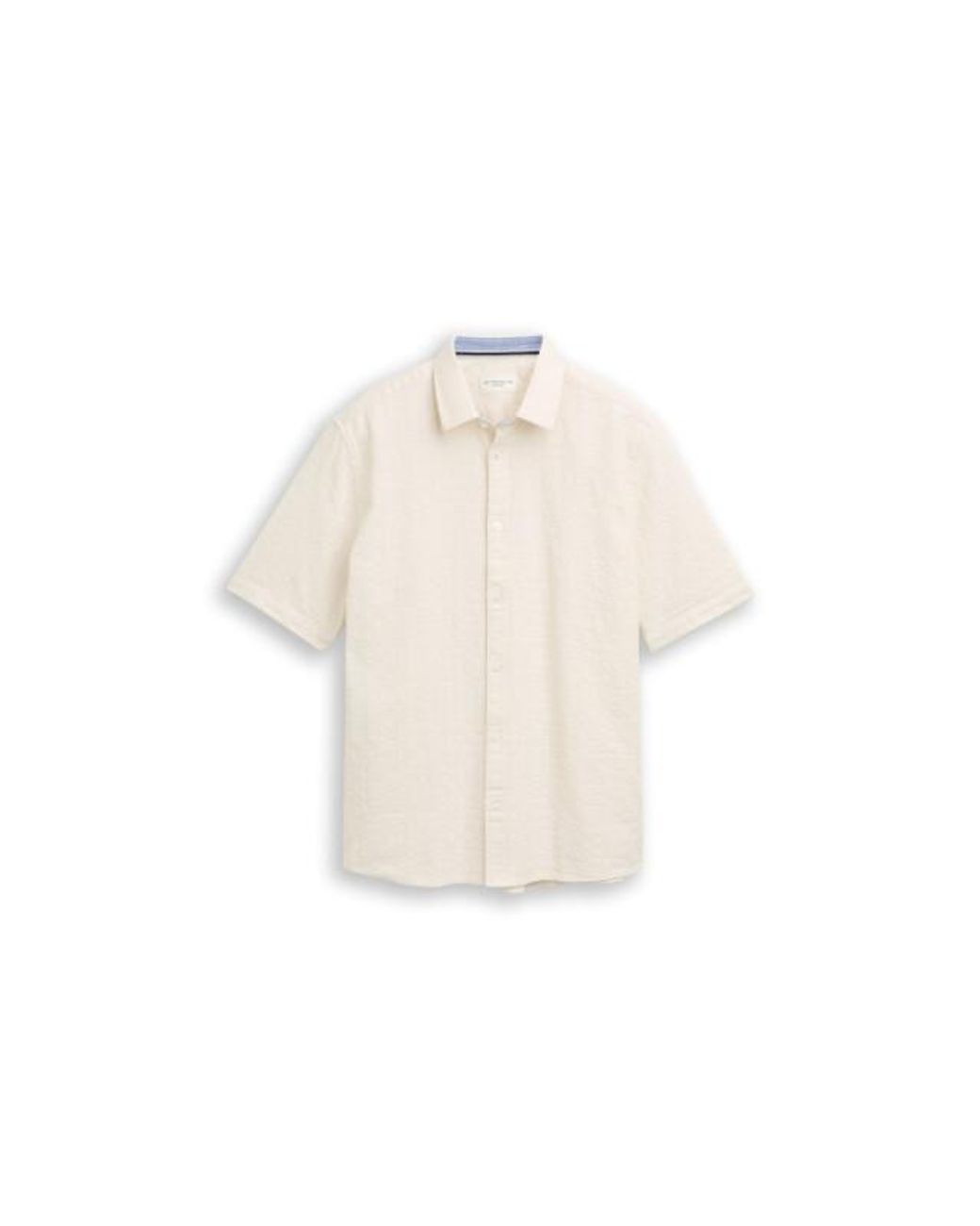 Tom Tailor Comferd Structure Shirt in het Natural voor heren