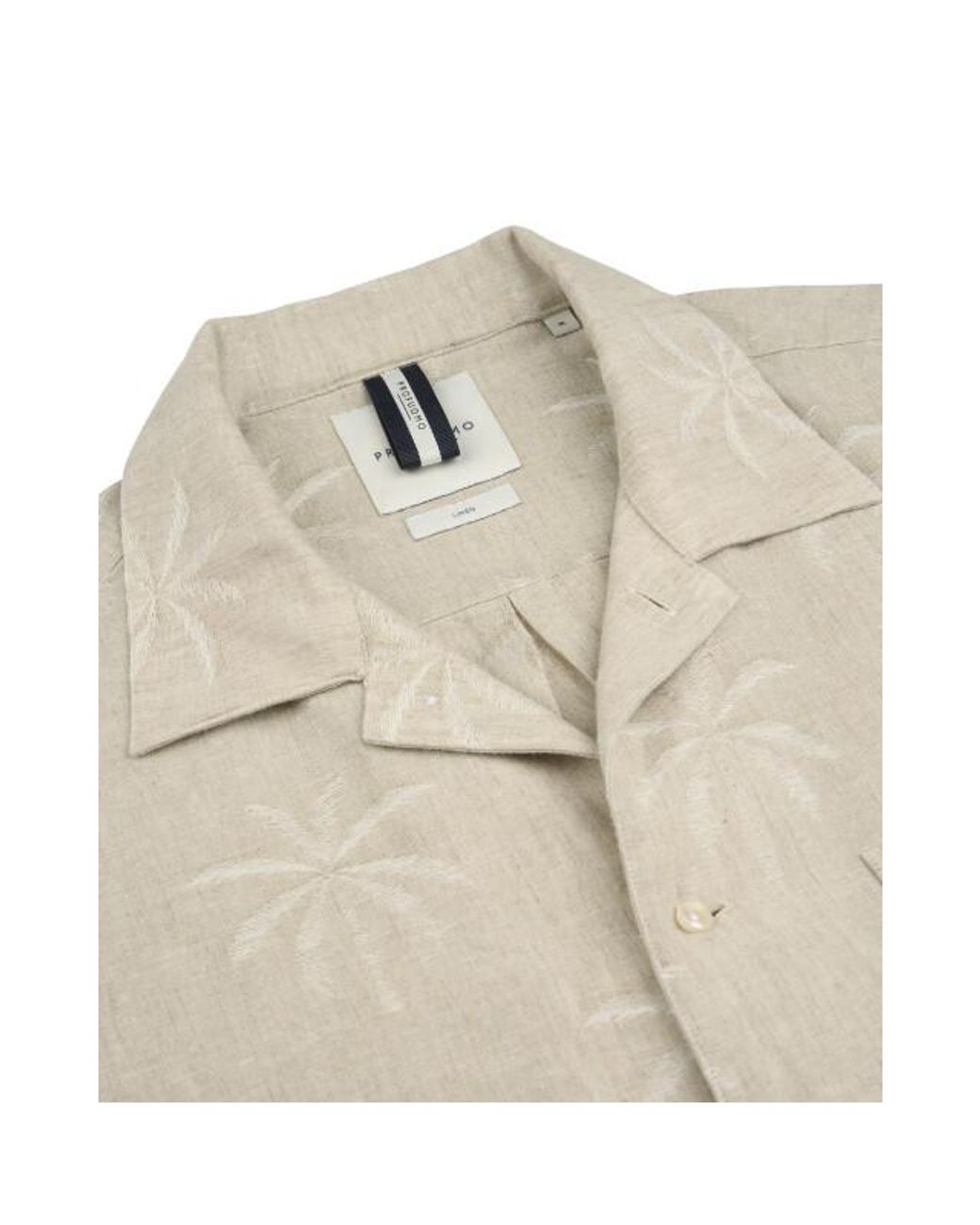 Profuomo Casual Overhemd in het Natural voor heren