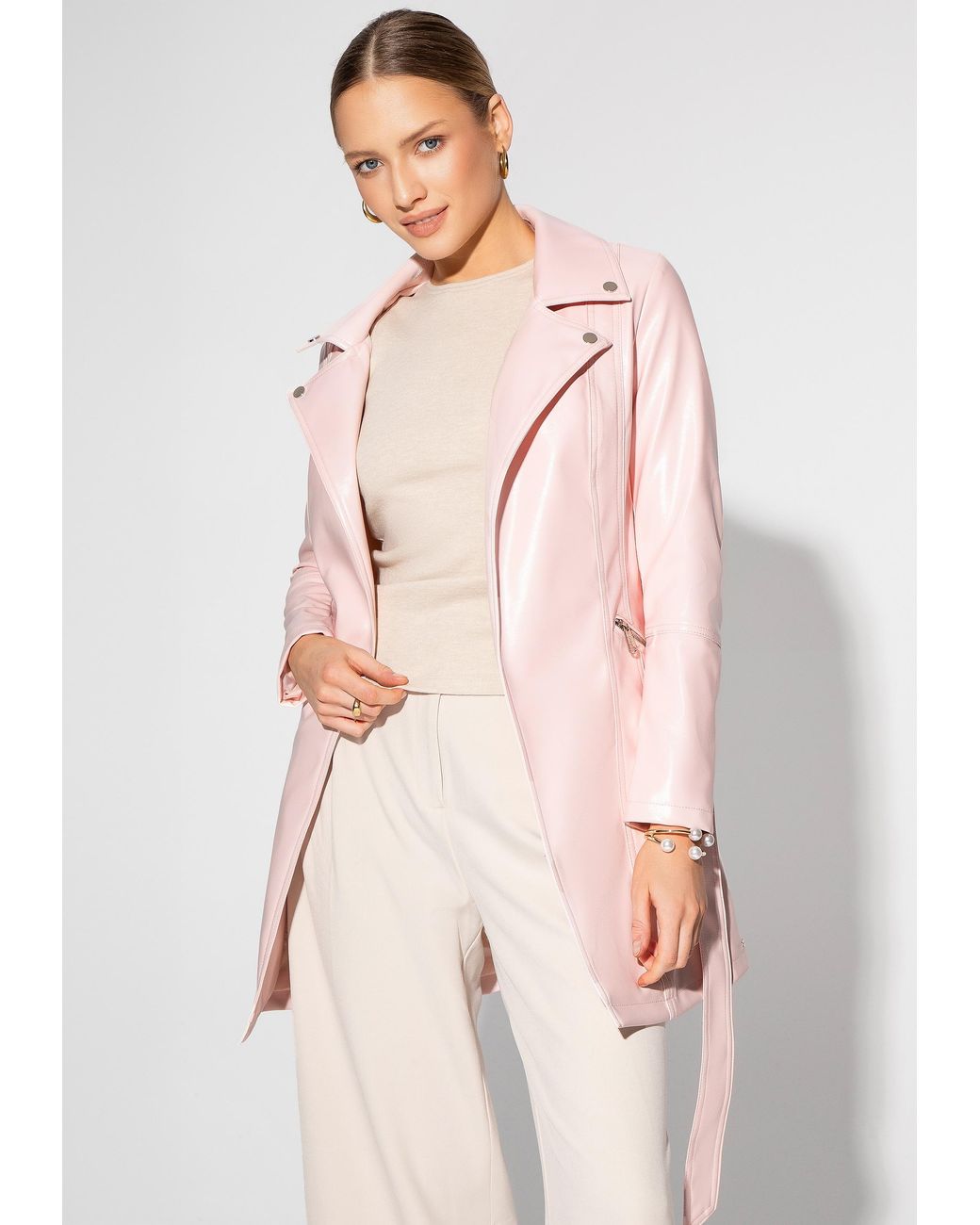 Wittchen Kunstleren Jas in het Pink
