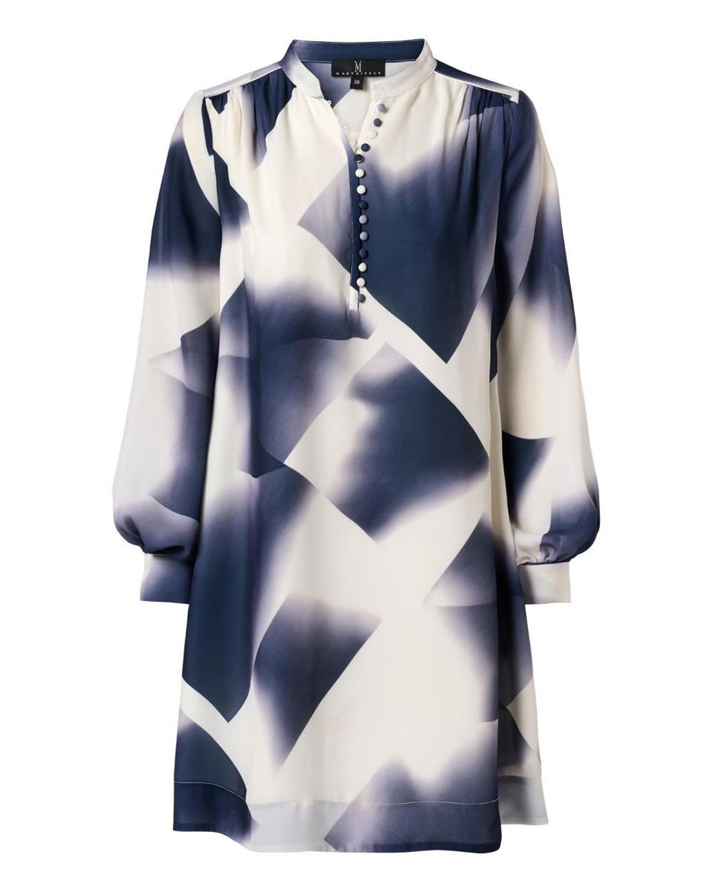 Mart Visser Denzel Print Jurk Wit in het Blue