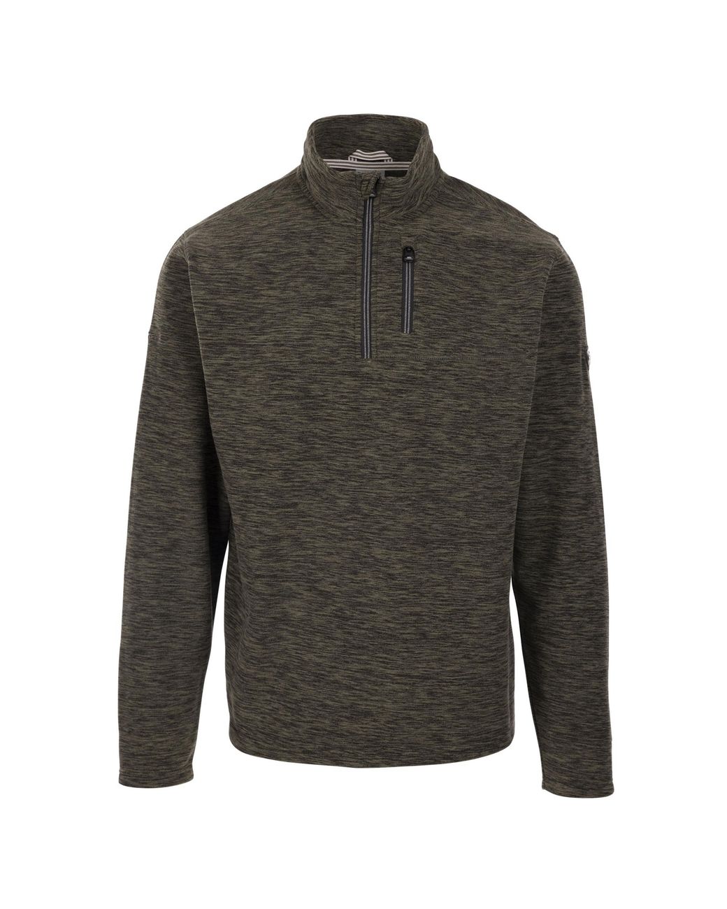 Trespass Gray Farnworth At100 Fleece Top (Dark Vine) for men