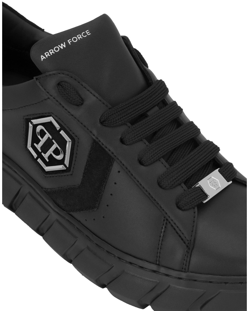 Philipp Plein Black Hexagon Sneaker