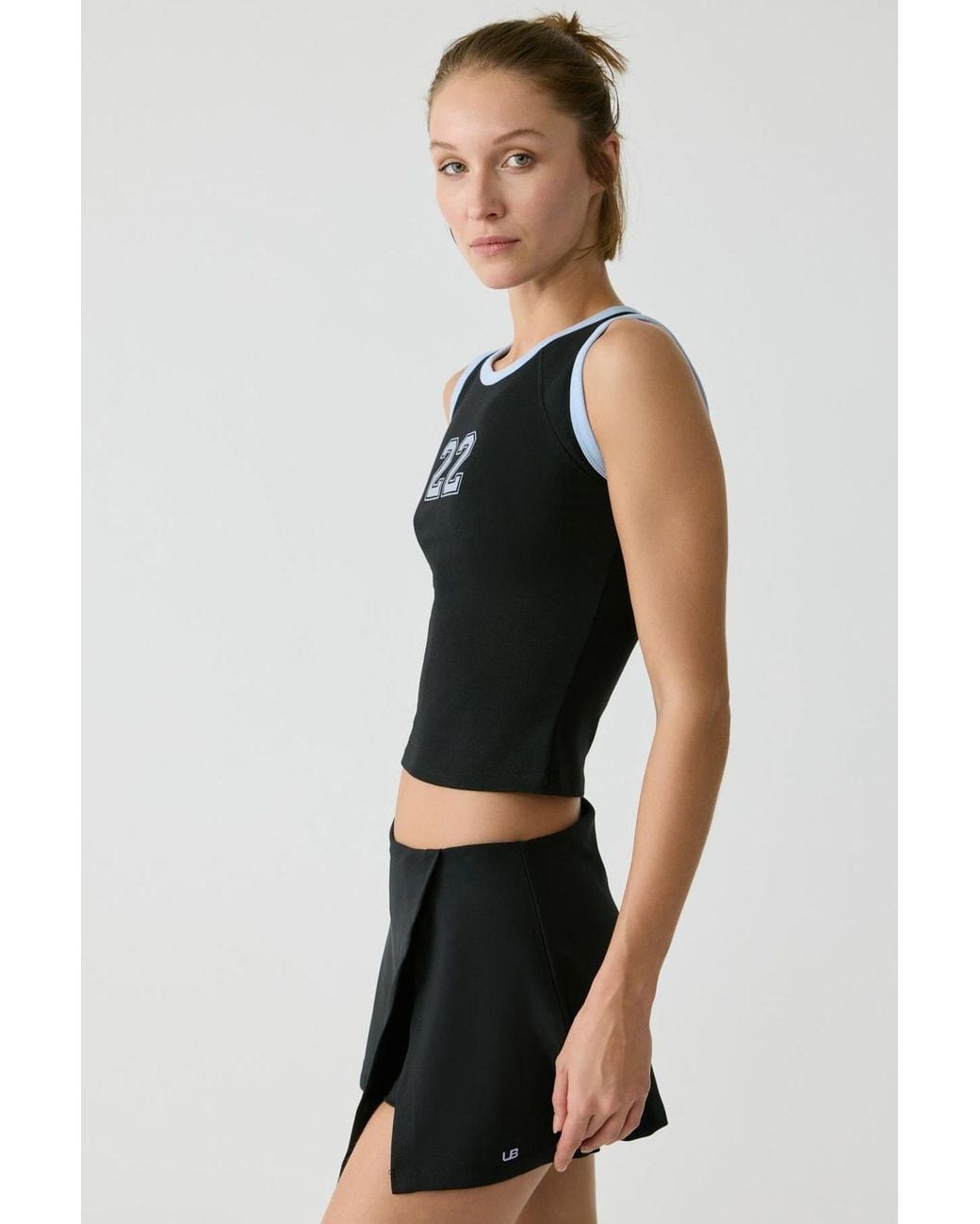 Grimelange Black Regular Fit Pull-On Skorts