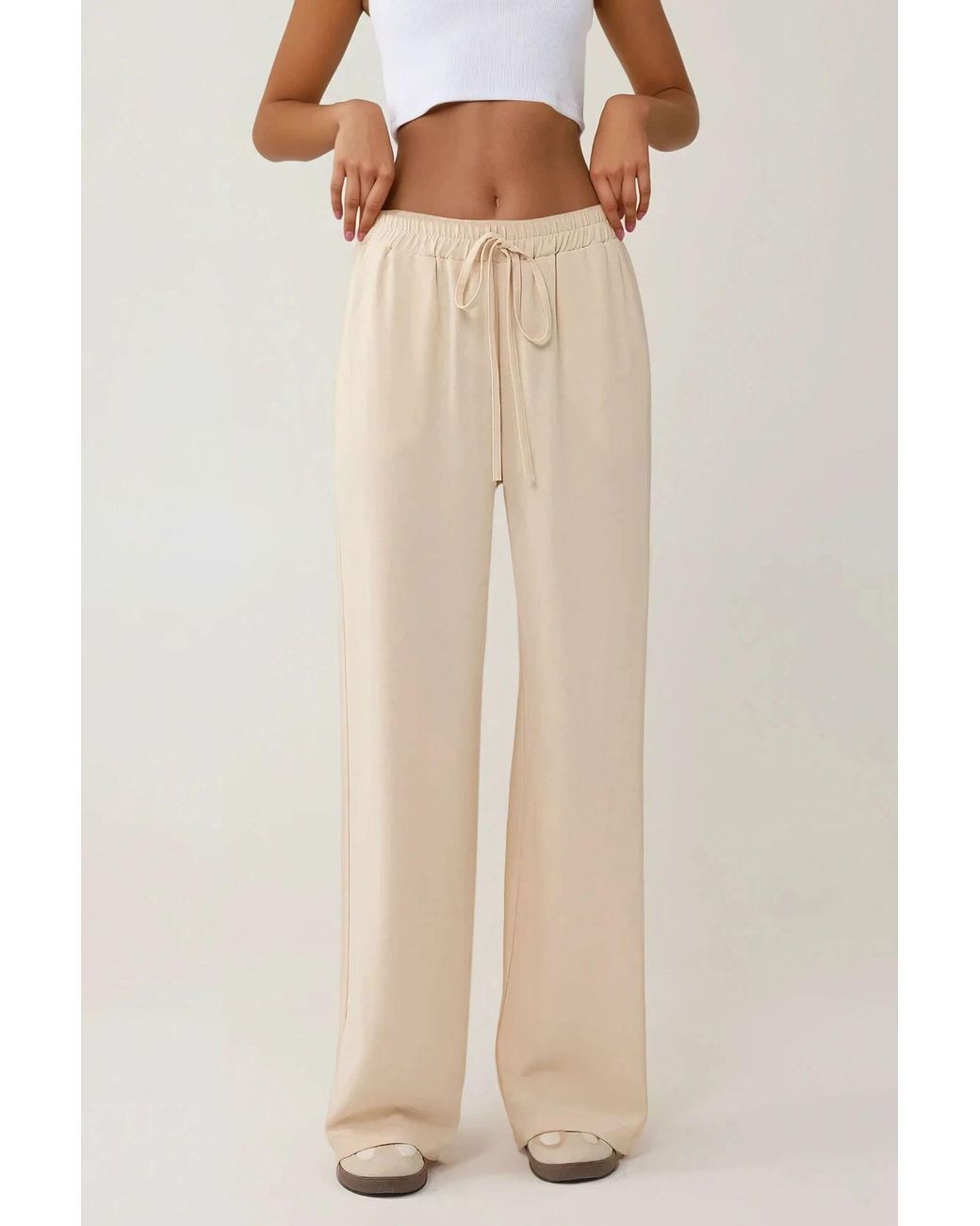 Hiccup Natural High Waist Wide Leg Pants