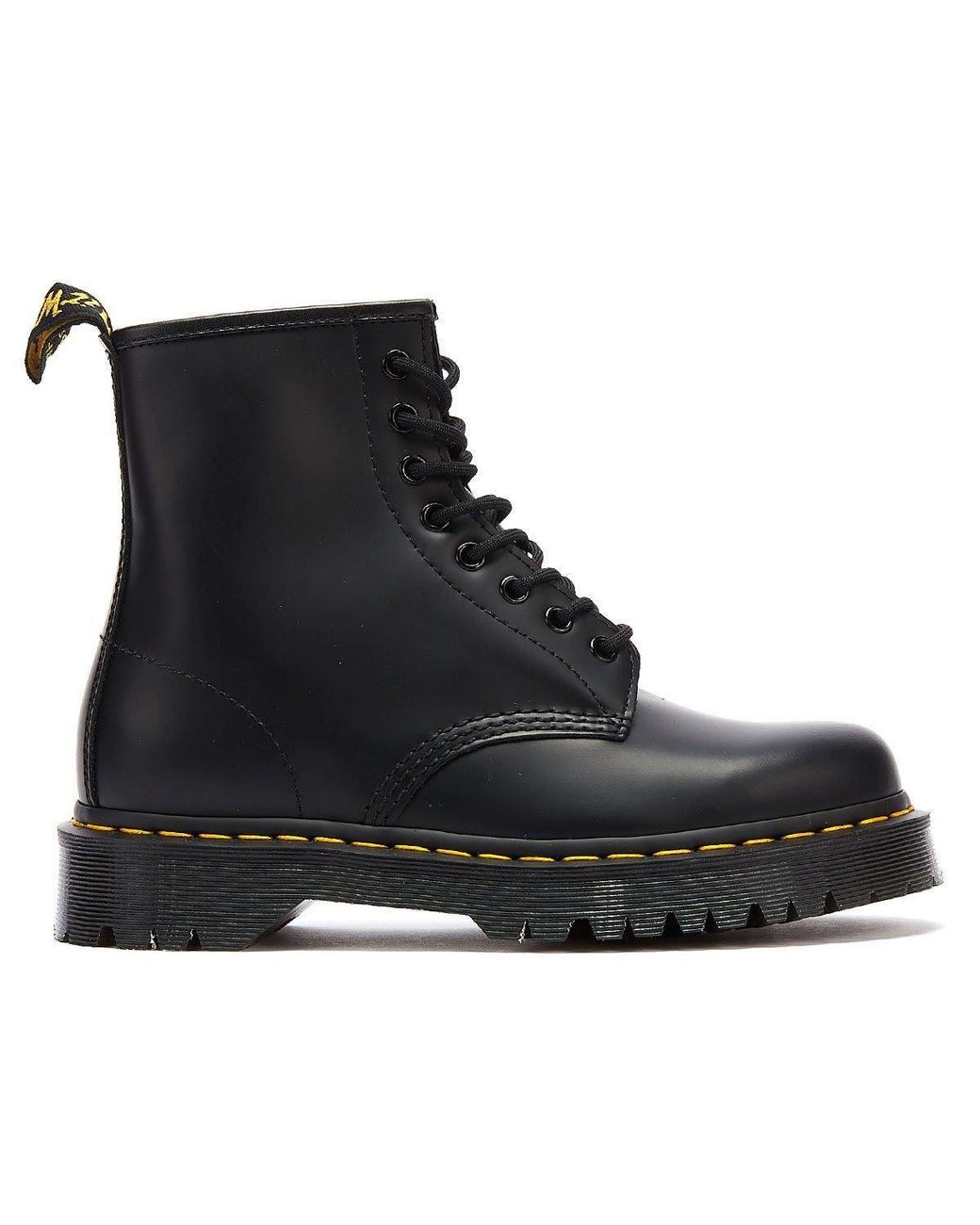 Dr. Martens Winkel Voor 1460 Bex Gladleren Zwarte Laarzen in het Black