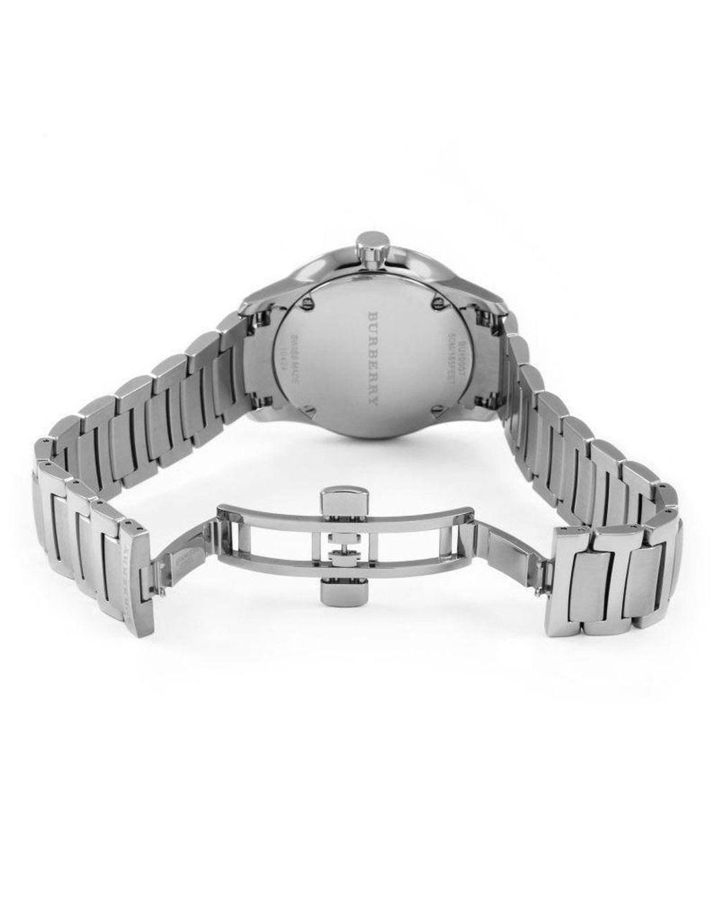 Burberry Bu10007 De Klassieke Roestvrij Stalen Herenhorloge in het Metallic voor heren