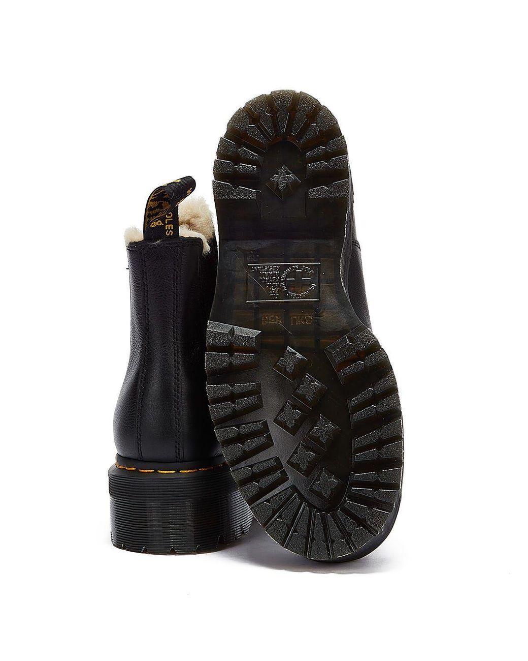 Dr. Martens Shop Voor 2976 Quad Pisa Gevoerde Zwarte Laarzen in het Black