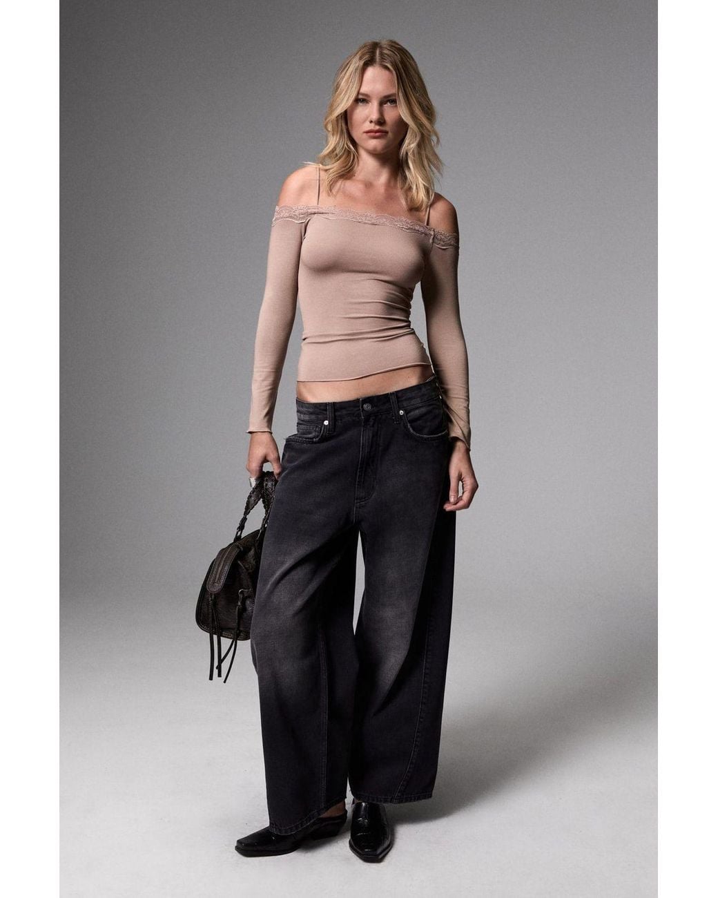 Grimelange Natural Simple Relaxed Fit Blouse