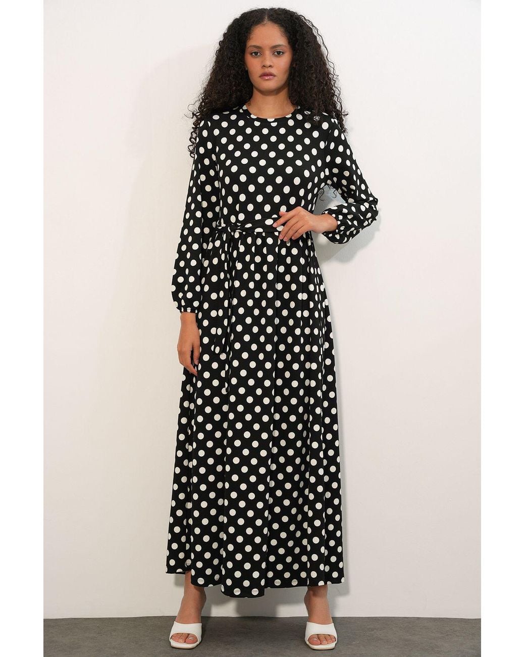 Bigdart Multicolor Floral Crew Neck Maxi Knit Dress With Bow Detail