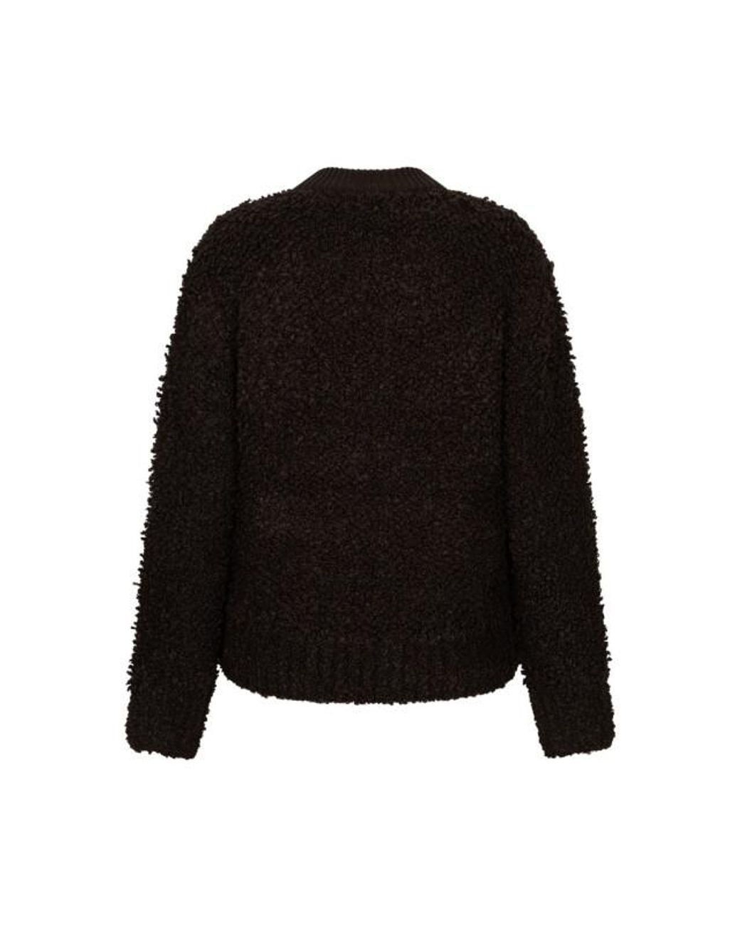 Red Button Rb Bomber Knit Boucle Espresso in het Black