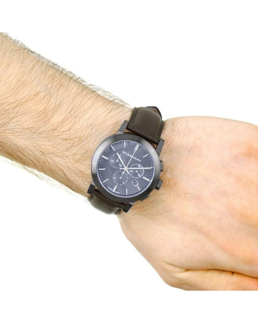 Burberry Bu9364 De City Chronograaf Herenhorloge in het Black voor heren