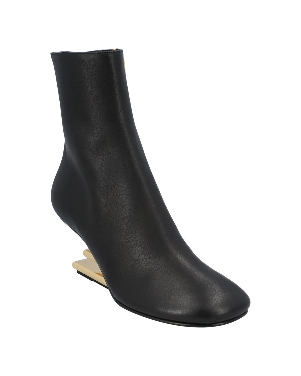 Fendi Black First Heeled Ankle Boots