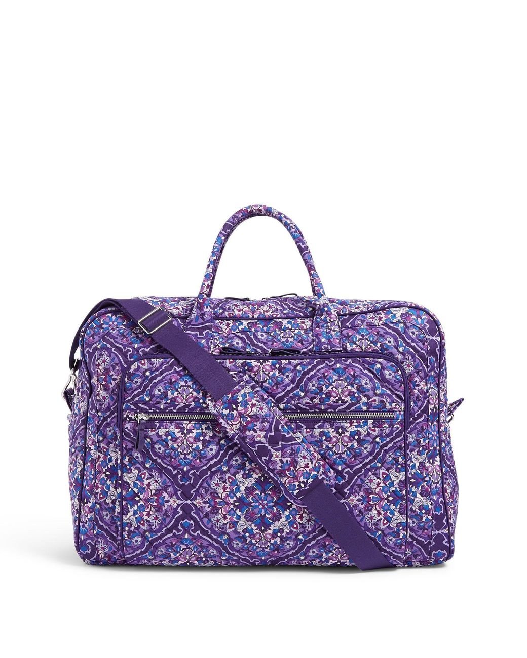 Vera Bradley Cotton Grand Weekender Travel Bag in Purple Lyst