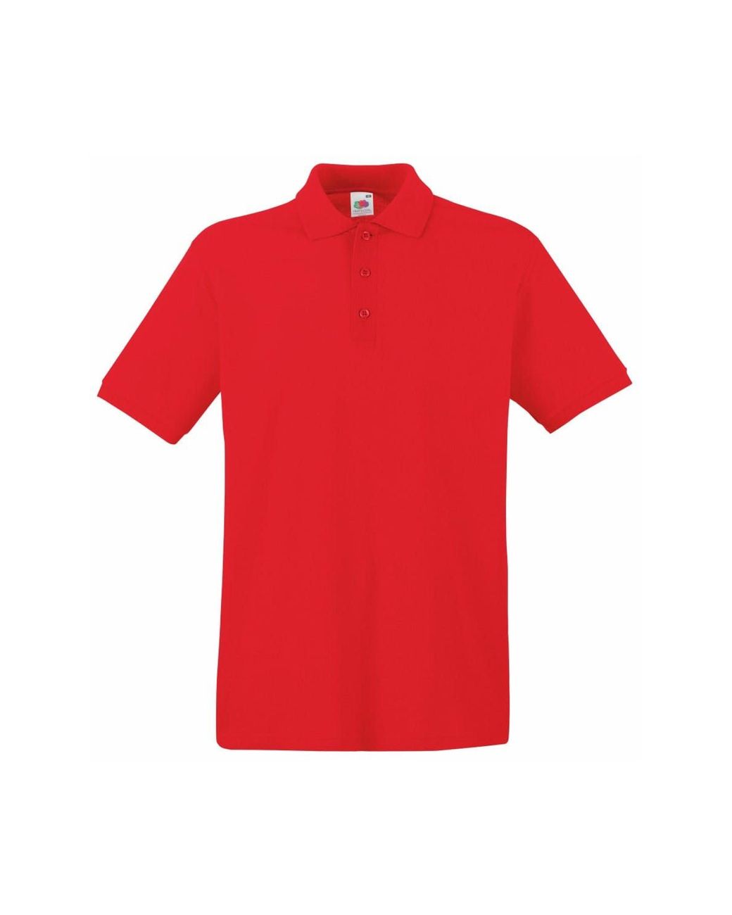 Fruit Of The Loom Premium Short Sleeve Polo Shirt in Red for Men | Lyst