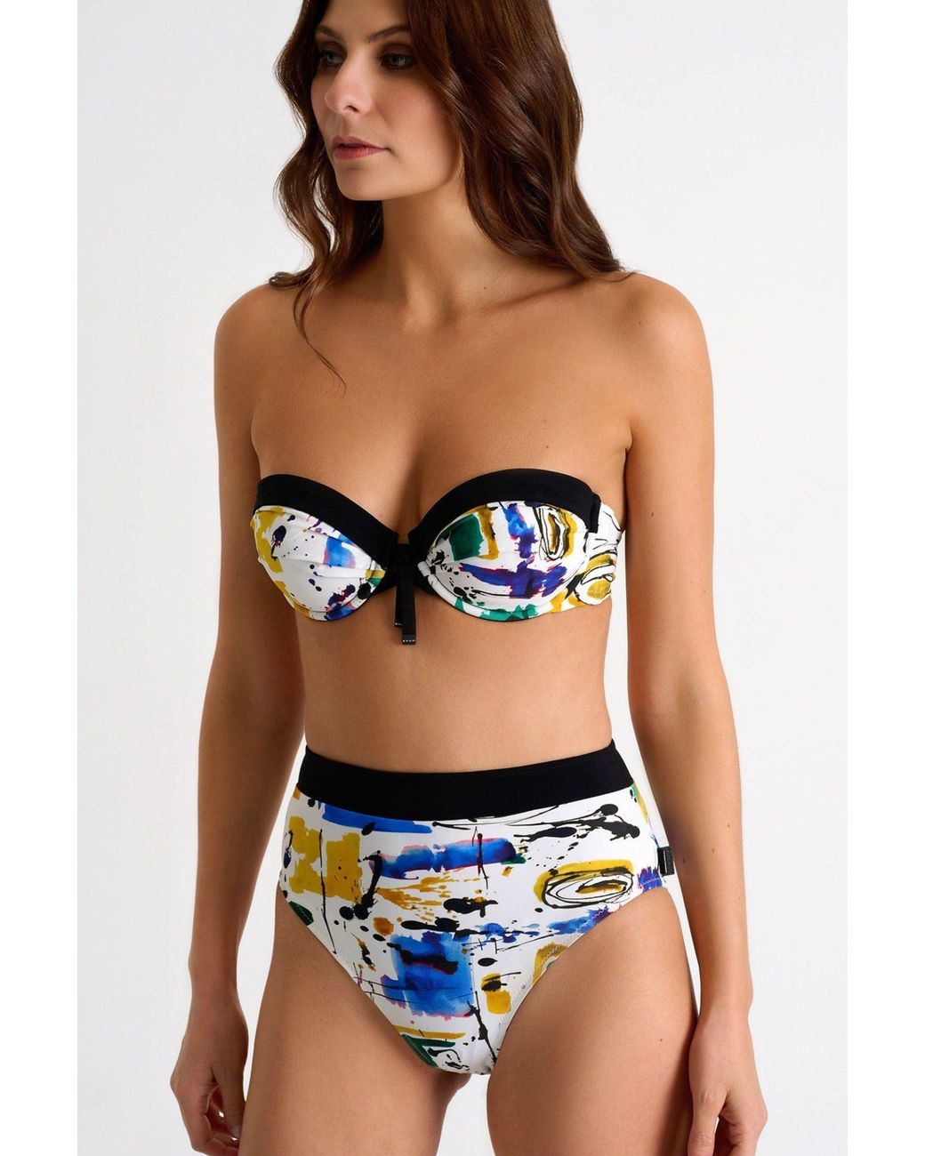 Classic high waist bikini bottom