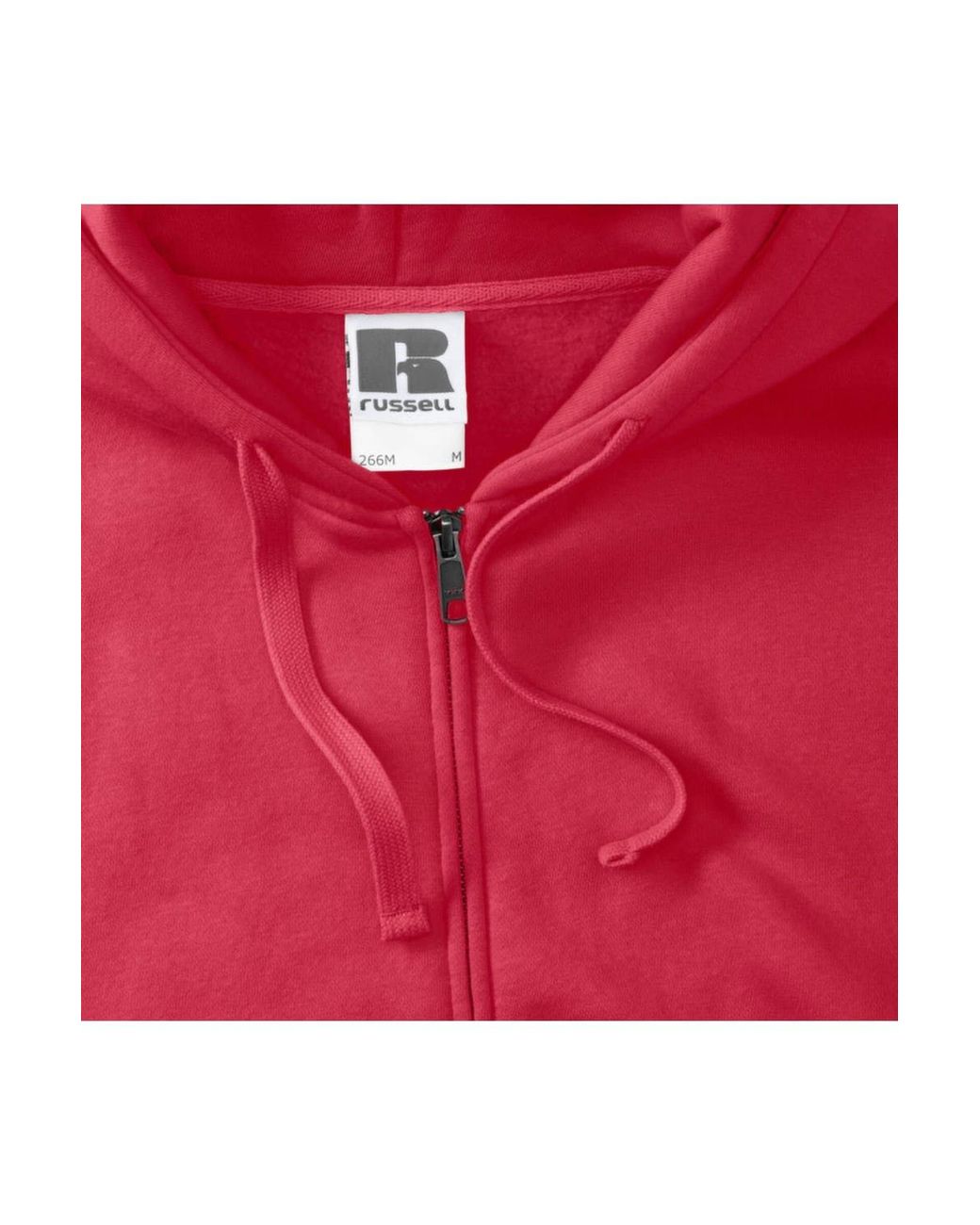 Russell Authentic Full Zip Hooded Sweatshirt/hoodie in Red for Men | Lyst