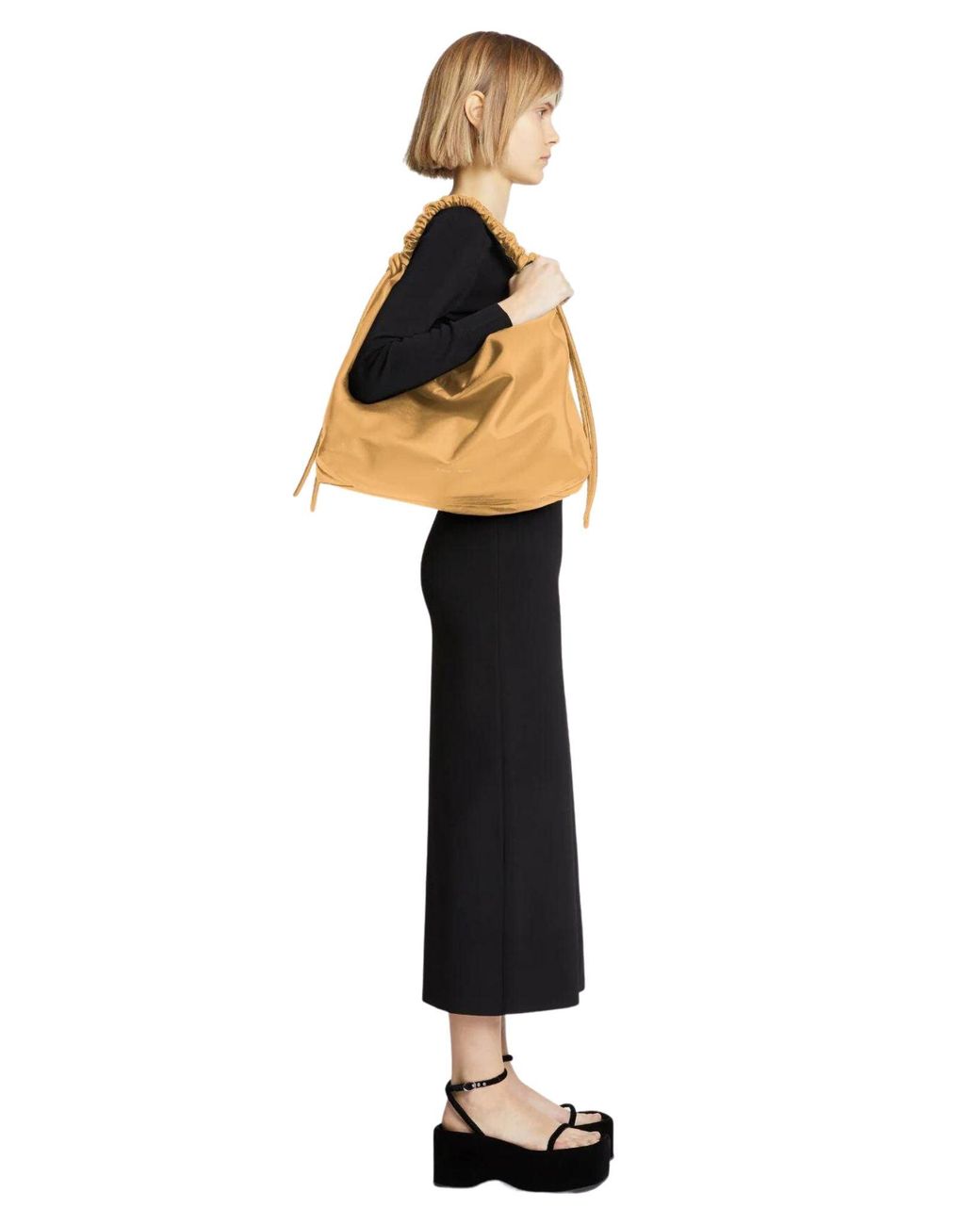 Proenza Schouler Large Drawstring Shoulder Bag in Metallic | Lyst