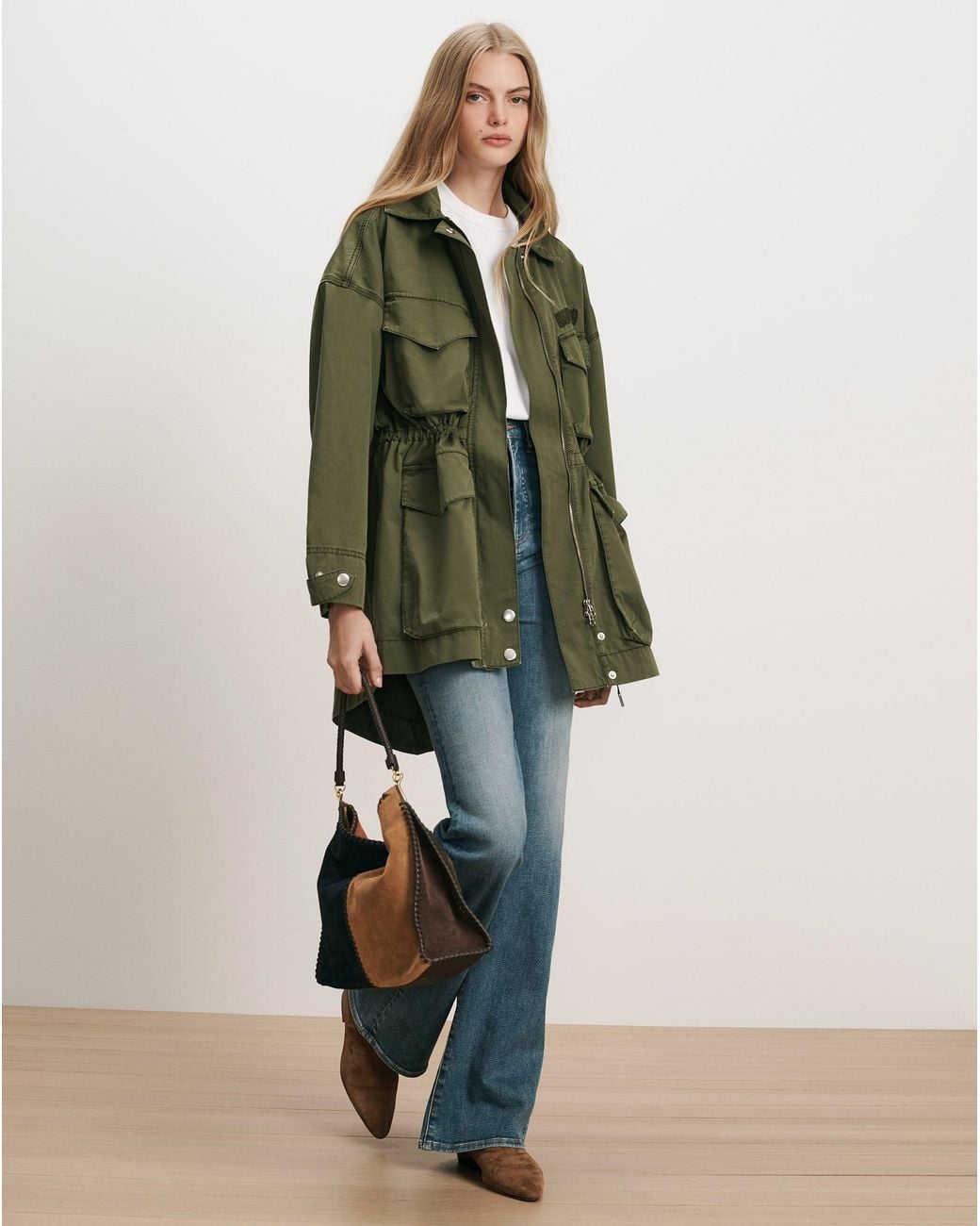 Veronica Beard Green Harwin Utility Jacket