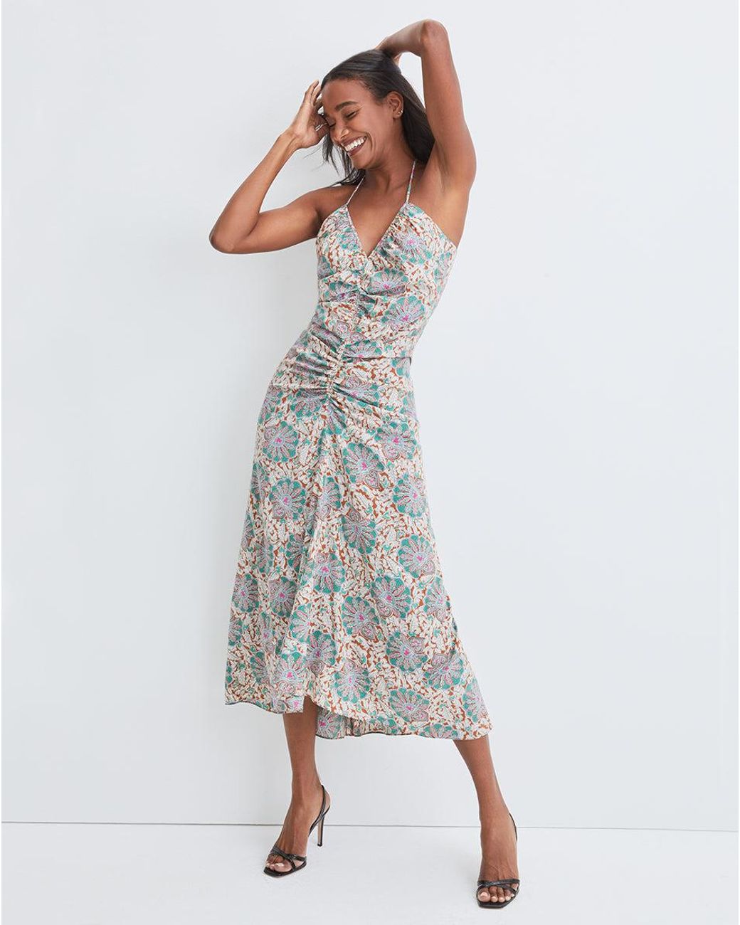 Veronica Beard Aldana Medallionfloral Dress Lyst