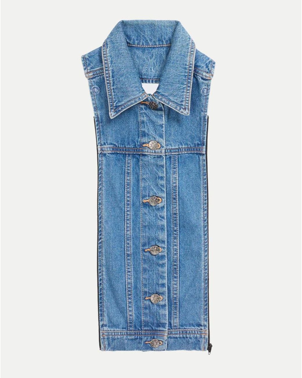 Veronica Beard Blue Slate Denim Dickey