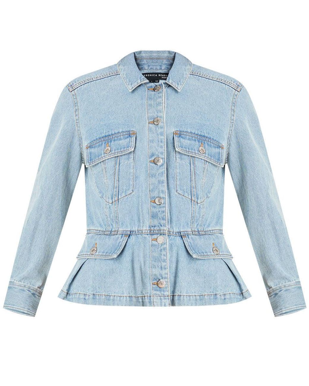 Veronica Beard Jayla Peplum Denim 