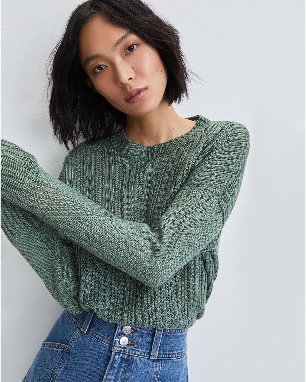 Veronica Beard Erka Linen Sweater in 