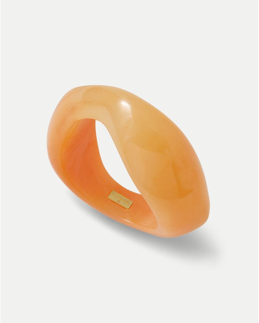 Veronica Beard White Marbled Resin Bangle