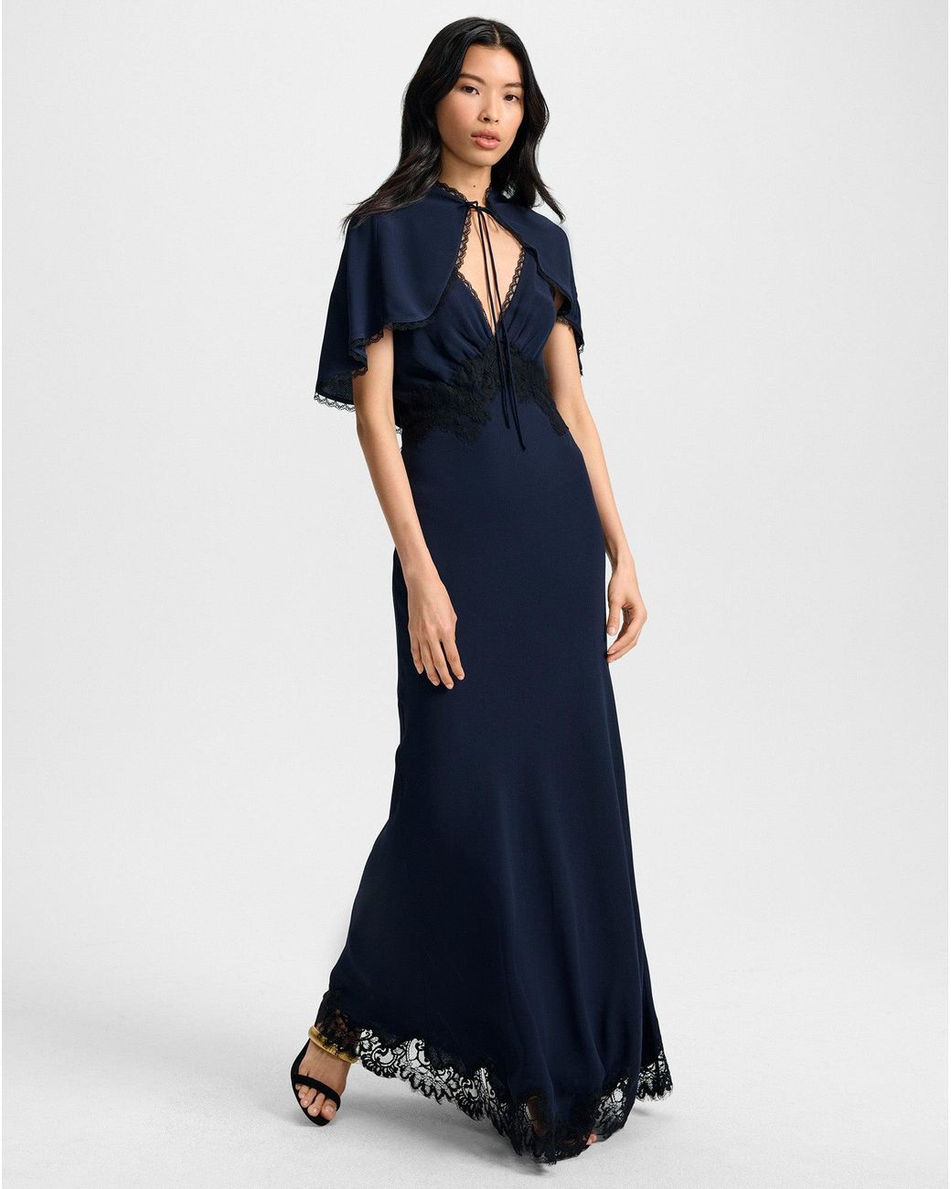 veronica beard flores bead-trim maxi dress Veronica Beard Lana Scarf-Print Midi Dress | Blue Jay Multi main image 0